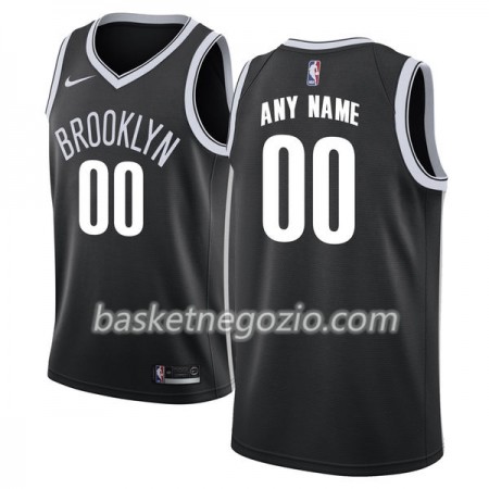 Canotte Uomo Brooklyn Nets Personalizzate Nike 2017-18 Nero Swingman
